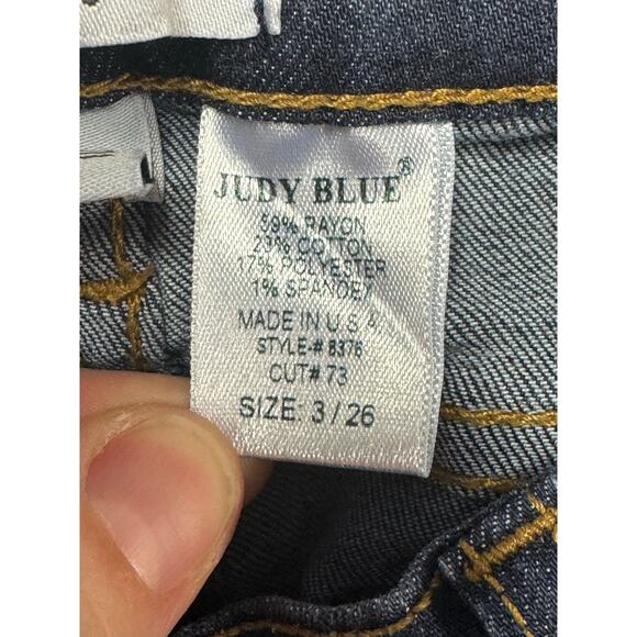 Judy Blue Women's Skinny Fit Stretch Blue Denim Jeans - Size 3 (26x29) - Picture 4 of 4
